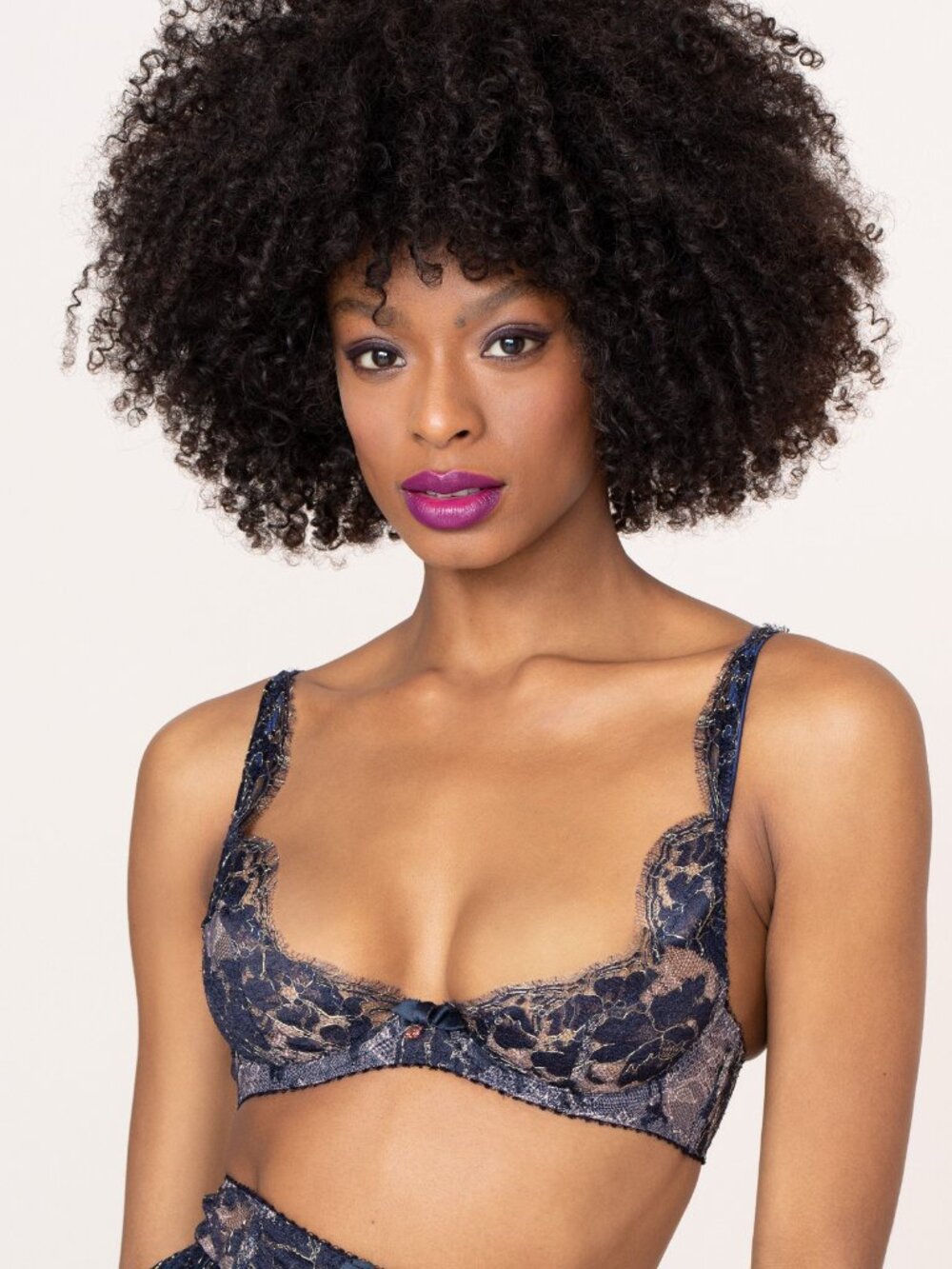 Agent Provocateur MIMOSA Bra NWT Navy & Peach RARE!
